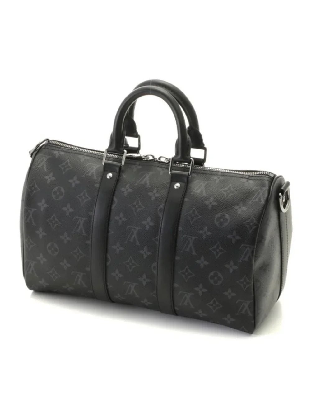 Louis Vuitton Keepall Bandouliere 35 Tag Boston Bag Monogram Eclipse Reverse